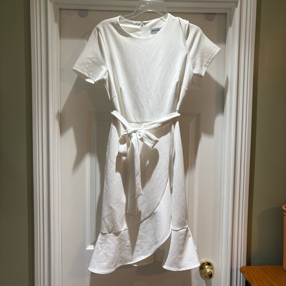 Shelby & Palmer Asymmetrical Cream Dress